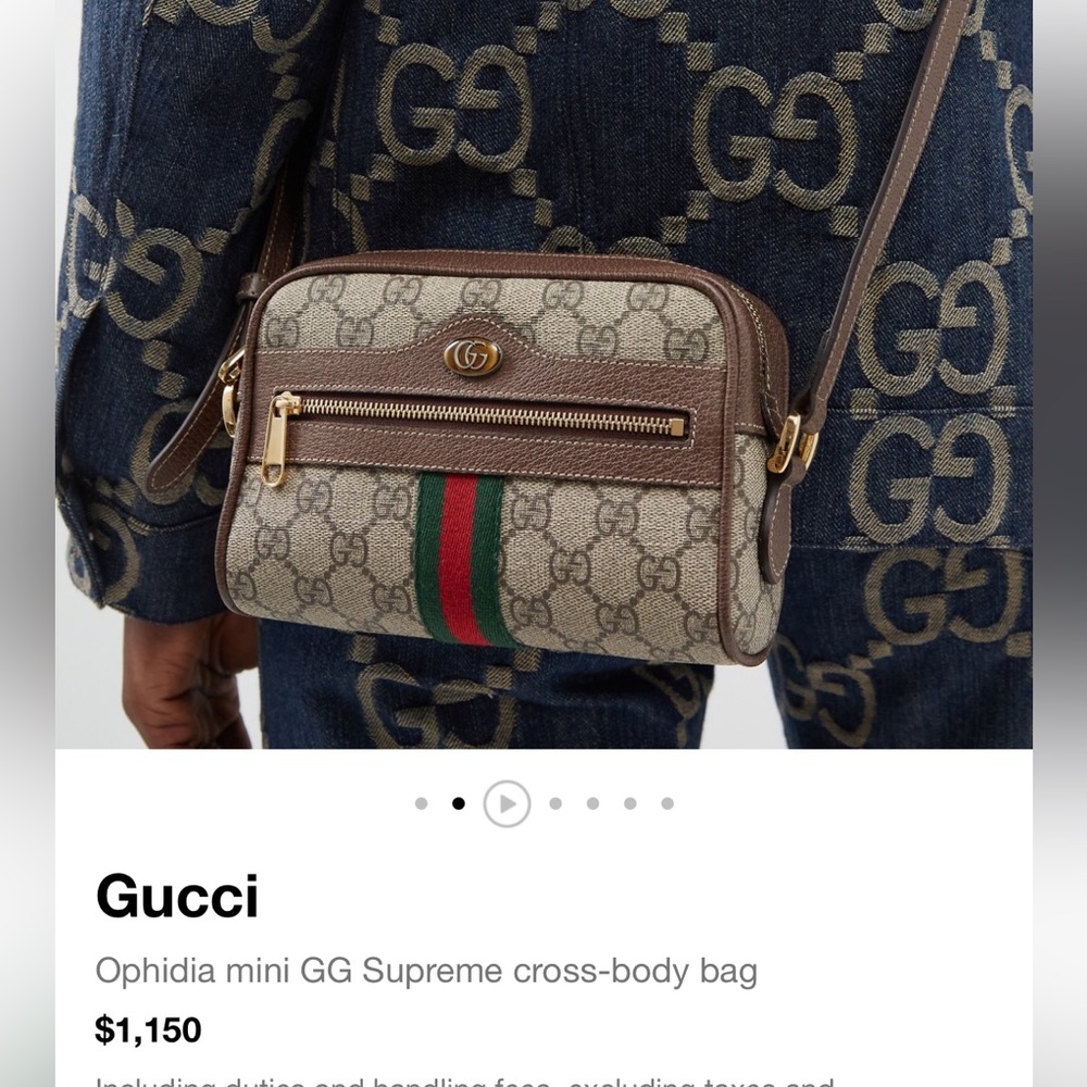 Gucci cross body in perfect condition